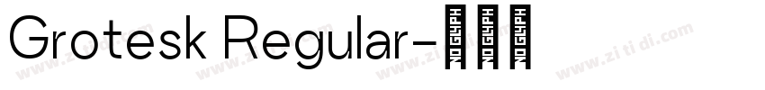 Grotesk Regular字体转换